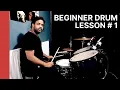 Download Lagu BEGINNER DRUM LESSON # 1 by TARUN DONNY