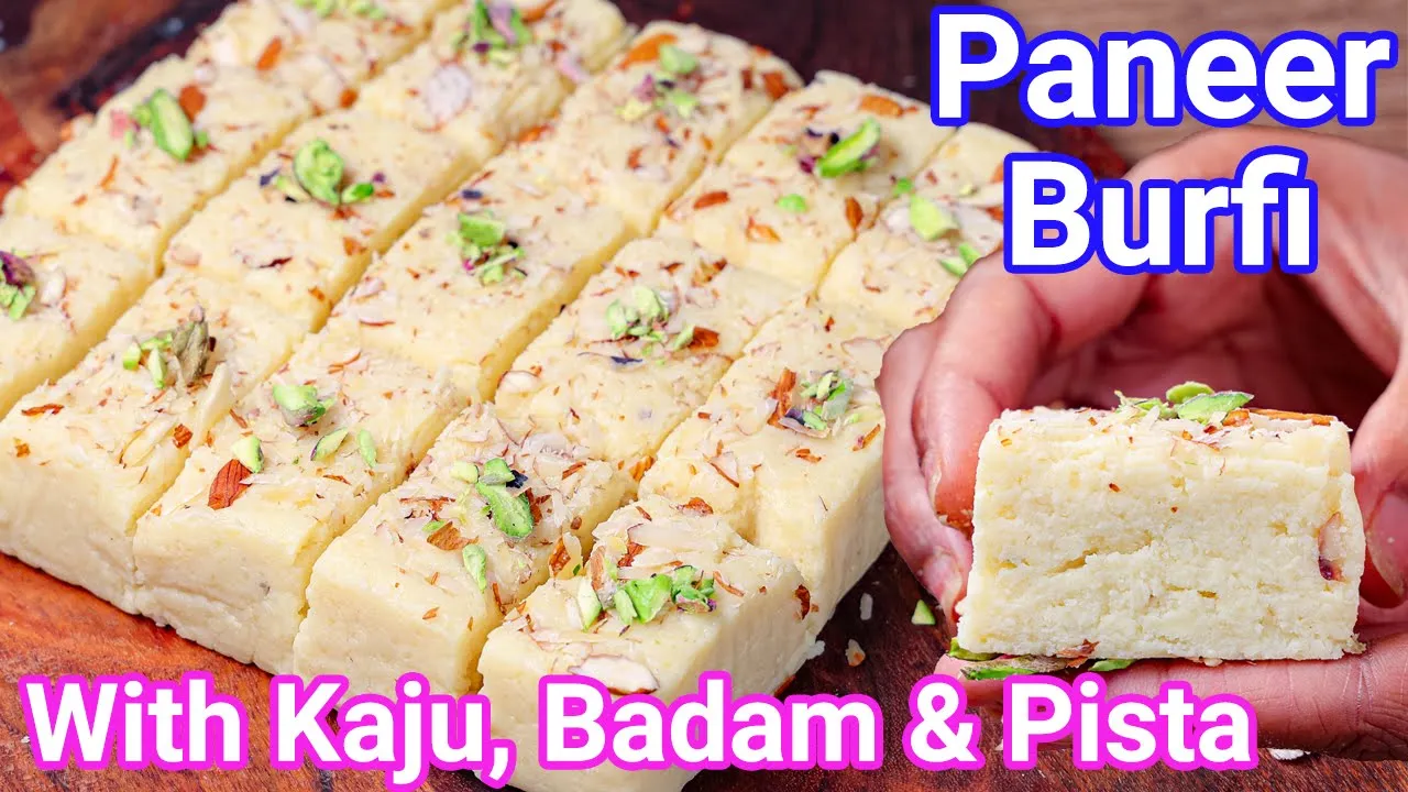 Instant Paneer Barfi Just 15 Mins   Best Paneer Mithai Alternative to Kalakand - Same Taste, Texture