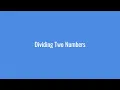 Divide Two Numbers In Python Dividing Two Numbers codewallah