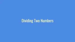 Divide Two Numbers In Python Dividing Two Numbers codewallah