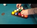 How to properly place balls in a rack for the pool table
