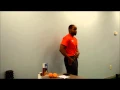 Kyron speaking about Massage in Columbus at Super Fit