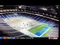 Ford Field transformed from Carnival to Field on Very Short Notice for Bills Browns Game