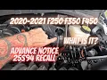 Is YOUR Superduty at RISK ADVANCE NOTICE FORD RECALL
