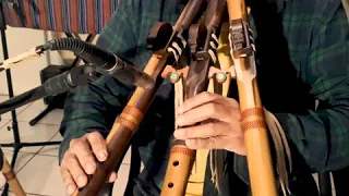 Triple Native American Flute Gm 