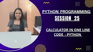 Calculator in one line code SESSION 25 eval function - Python Programming