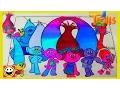 TROLLS Movie Full Cast of Trolls Characters Color With Me CutiePieToySurprise