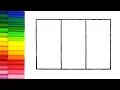 Coloring Italian flag for kids learn colors