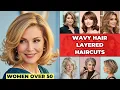 Layered Haircuts For Women Over 50 With Wavy Hair