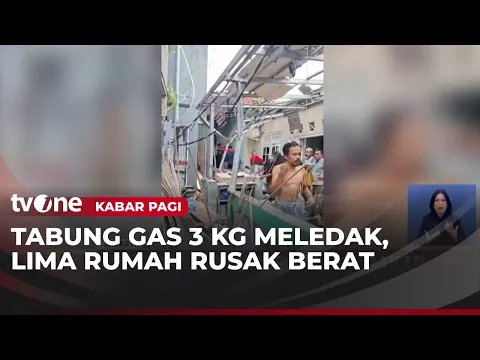 Detik-detik Ledakan Gas 3 Kg Rusak Rumah, 3 Orang Alami Luka Bakar