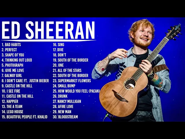 Download MP3 The Best of Ed Sheeran - Ed Sheeran Greatest Hits Full Album