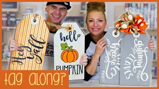 3 DIY Door Tags Gift Tags Door Hangers Fall Front Porch Door Decor