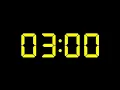 3 Minute Timer No Music with Alarm LCD 7 Segment display yellow