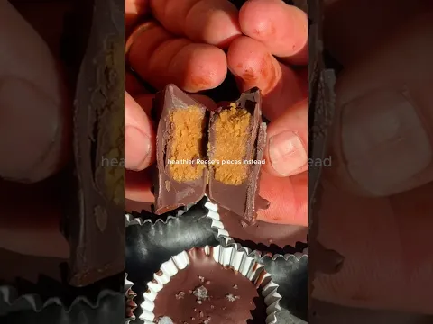 HEALTHIER CHOCOALTE PEANUT BUTTER CUPS 🍫