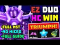 DUO Hardcore Speedrun Triumph Full Guide TDS Tower Defense Simulator