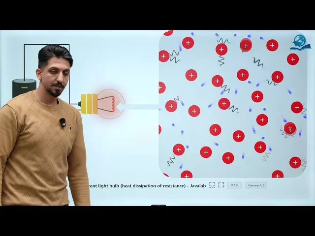 ⁣فيزياء الخامس العلمي | الفصل التاسع | المحاضرة الثانية (القوة الدافعة الكهربائية وكريشهوف)