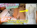Lagu 🧵 Adding Loops \u0026 Pearl Buttons on my Client's Wedding Dress × Making a Dress × Sewing Tutorial