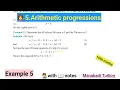 10th class math Chapter 5 Arithmetic Progressions Example 5 CBSE NCERT with notes