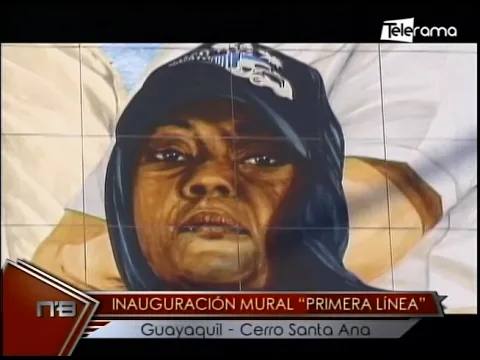 Inauguración mural Primera Línea Guayaquil - Centro Santa Ana