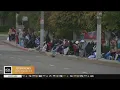 BTS fans camp outside Kia Forum for days