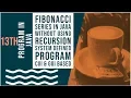 JAVA 13th program Fibonacci Series in Java without using recursion System defined Cui Gui based