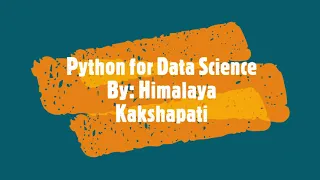 Python for Data Science Lesson 1 - Object oriented concepts