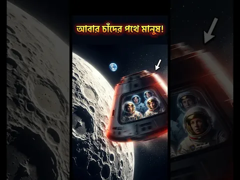 আজ রাতে আবার চাঁদে যাচ্ছে মানুষ - তারা কি ফিরে আসবে?  Artemis II#চাঁদ #artemis