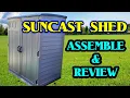 Suncast 6 x 4 Storage Shed Extra Large how to assemble and review