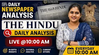 02 SEP 2026 | The Hindu Newspaper Analysis | Daily Current Affairs | By Manisha Ma'am | UPSC EXAM