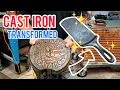 DIY repair Broken Cast Iron Skillet transformed into amazing Spatula