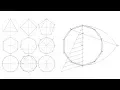 How to draw regular polygons inscribed in circles - Compilation
