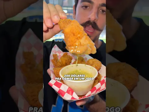 TUDO QUE EU COMI COM 200 DÓLARES EM UM JOGO DA NFL