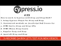 Part 15 - Drag and Drop Native and mouse drag events jqueryui and angular in Cypress