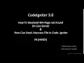 HOW TO RESOLVED 404 PAGE NOT FOUND ON LIVE SERVER IN CODE-IGNITER IN HINDI