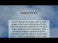 Isaiah Chapter 63 summary and read together