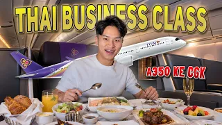 Ternyata Lumayan BANGET😱⁉️ Pulang dari Bangkok Nyobain Naik BUSINESS CLASS A350 Thai Airways🇹🇭✈️