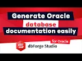 Generating Oracle Documentation using dbForge Studio for Oracle