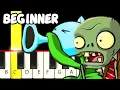 Download Lagu 5 Famous Songs from Plants vs. Zombies - Slow and Easy Piano Tutorial - Beginner