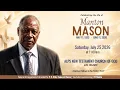 Celebrating the Life of MANTON MASON