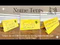 Name Tent Tutorial How to Make Custom Name Tags for your Classroom