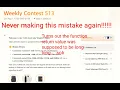 LeetCode Weekly Contest 513 Screencast Solving Every Problem Except Overflow