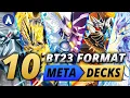 TOP 10 META DECKS!!! BT23 Format 2025! | Digimon Card Game \u0026 TCG