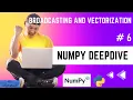 Broadcasting and Vectorization Numpy Array DeepDive