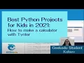 Free Coding for Kids Python Projects How to program a calculator
