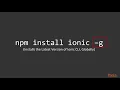 5 Installing Ionic and Cordova CLIs Building Mobile Apps wit