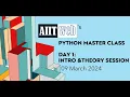 Aiitweb s Free Python Master Class Day1 Session