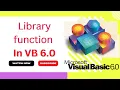 Library Function in Visual Basic Visual Basic Tutorial -16