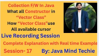 Collection in Java Constructor in Vector Use of all Iterator in Vector Class Explain By Amit