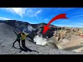 ¿Cómo es el cráter de un Volcán activo? Subiendo el \
