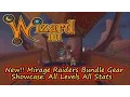 Wizard101 Mirage Raiders Bundle Gear Showcase All Levels All Stats